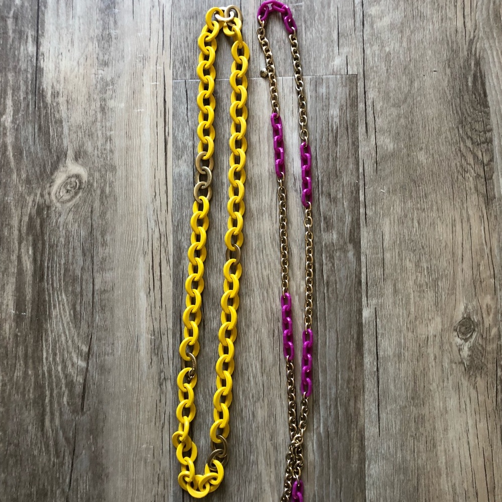 Playful J crew chain necklaces